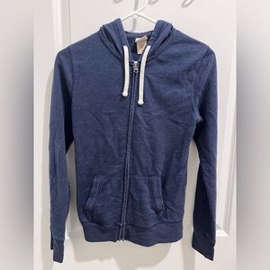 WOMEN’S NAVY MOSSIMO ZIP SWEATSHIRT SIZE XS